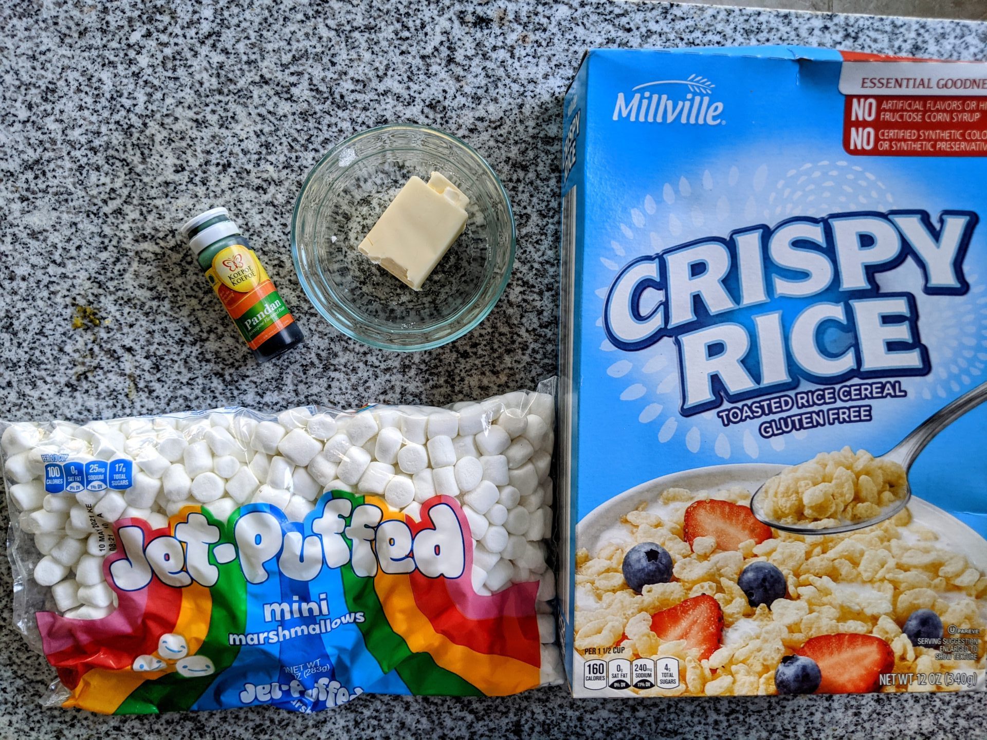 ingredients for rice krispie treats