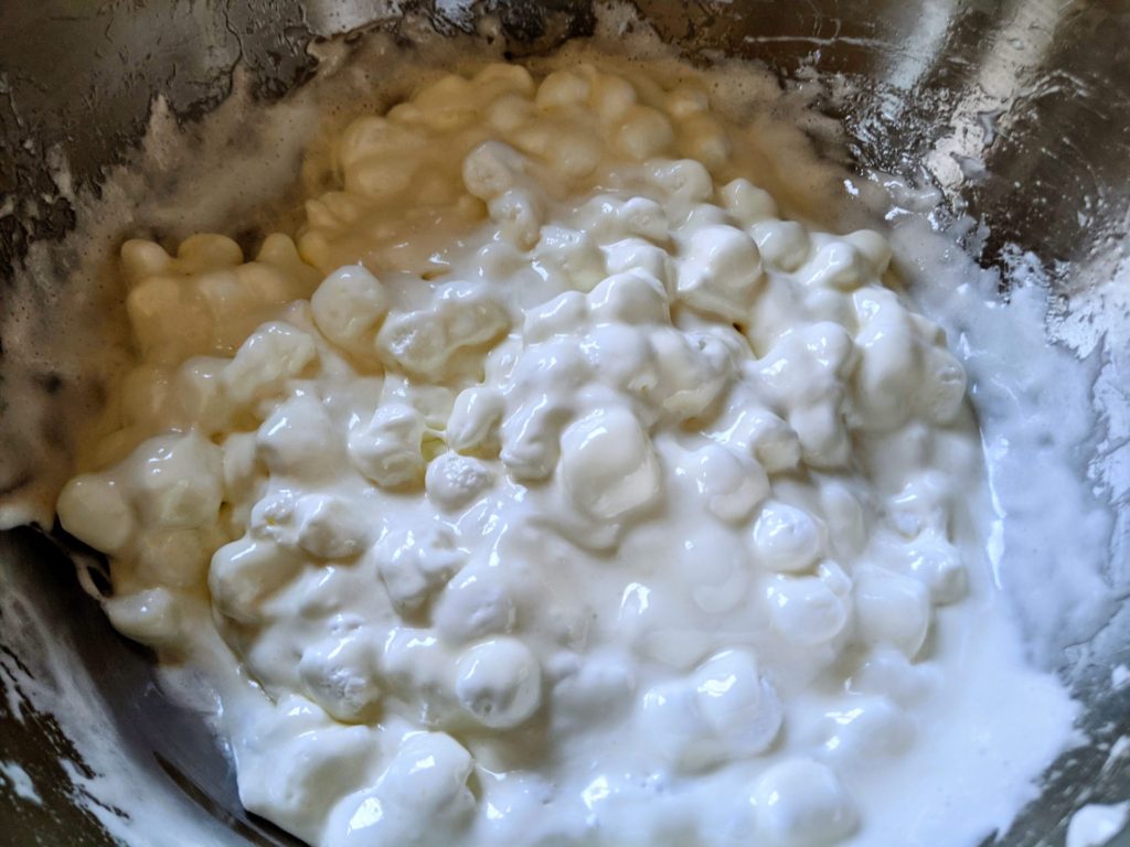 melting marshmallows