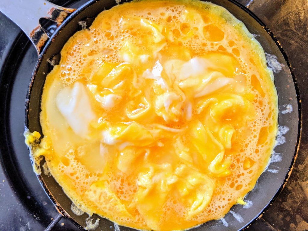 silky smooth scrambled eggs