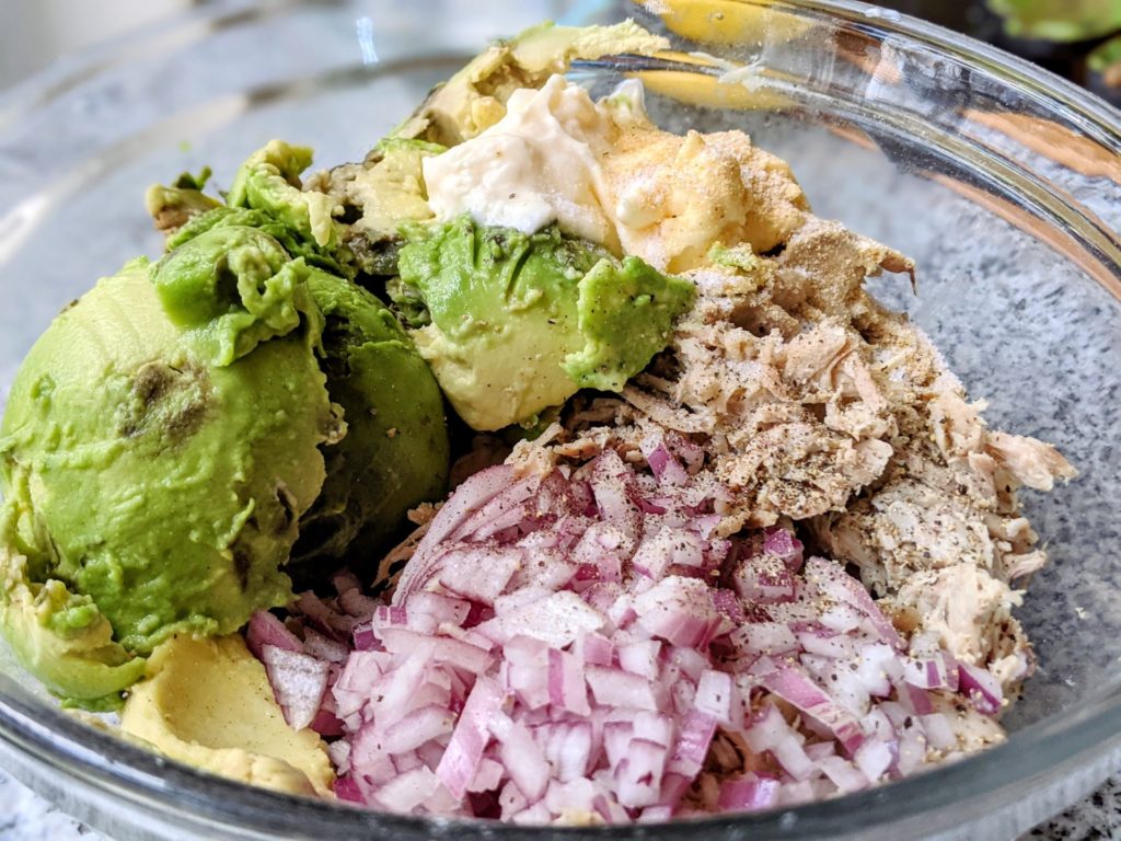 chicken and avocado filling