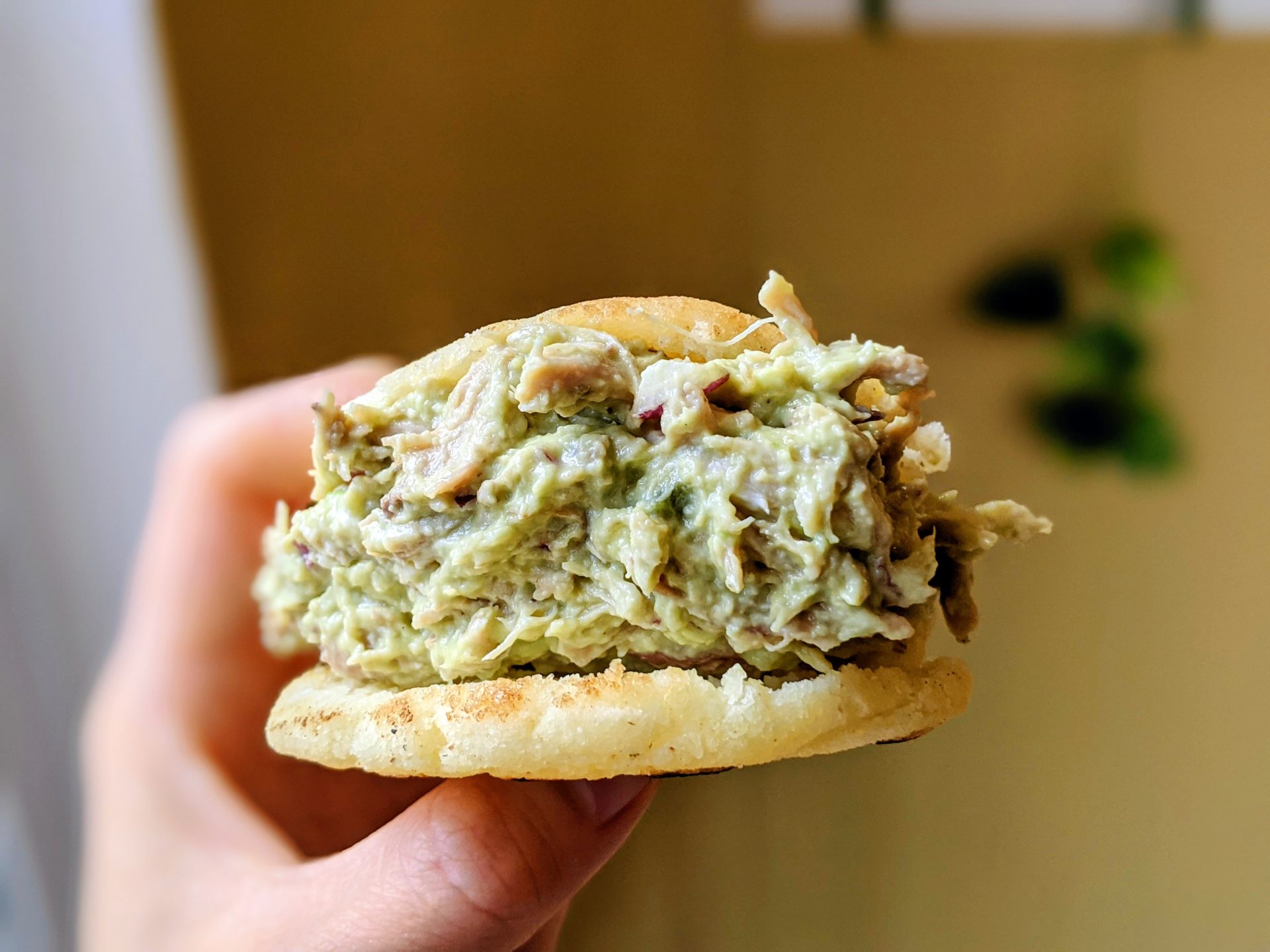 Satisfying Venezuelan Chicken and Avocado Arepas (Arepas Reina Pepiada)