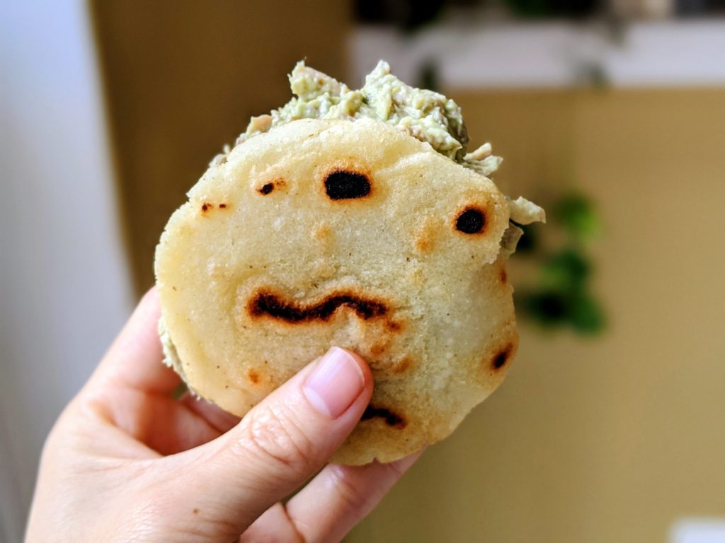chicken and avocado arepa recipe