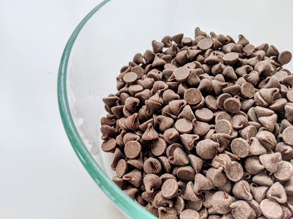 melted chocolate chips